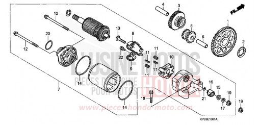 STARTING MOTOR (CRF230F8/9/B) CRF230F8 de 2008